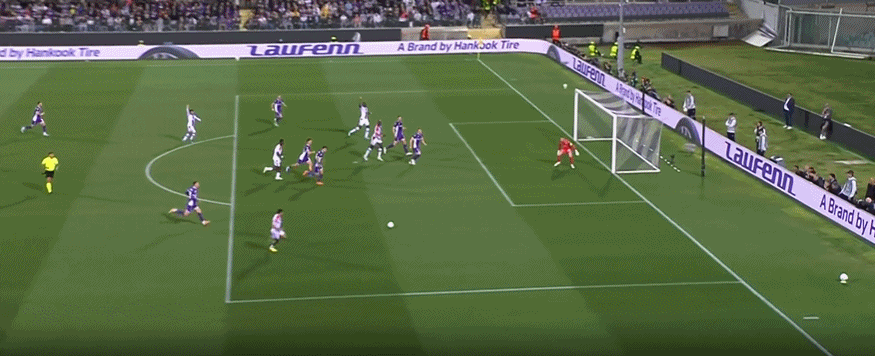 半场战报：佛罗伦萨1-1水晶宫，萨尔头球破门，古德蒙德松点射